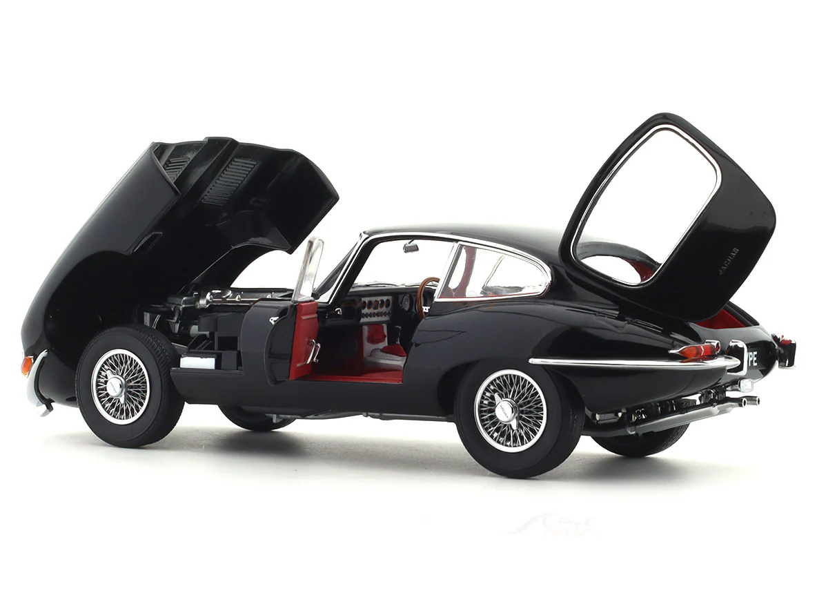1961 Jaguar E Type Coupe black 1:18 Kyosho licensed premium diecast scale model car collectible - Image 11