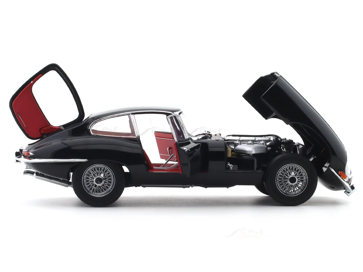 1961 Jaguar E Type Coupe black 1:18 Kyosho licensed premium diecast scale model car collectible - Image 13