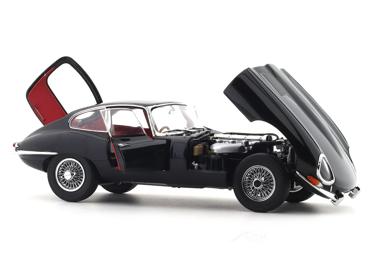 1961 Jaguar E Type Coupe black 1:18 Kyosho licensed premium diecast scale model car collectible - Image 14