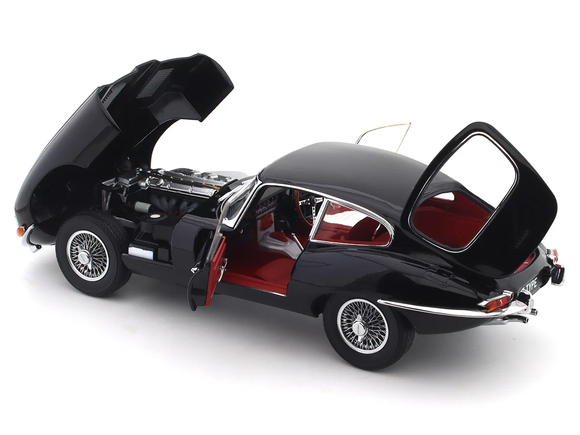 1961 Jaguar E Type Coupe black 1:18 Kyosho licensed premium diecast scale model car collectible - Image 24