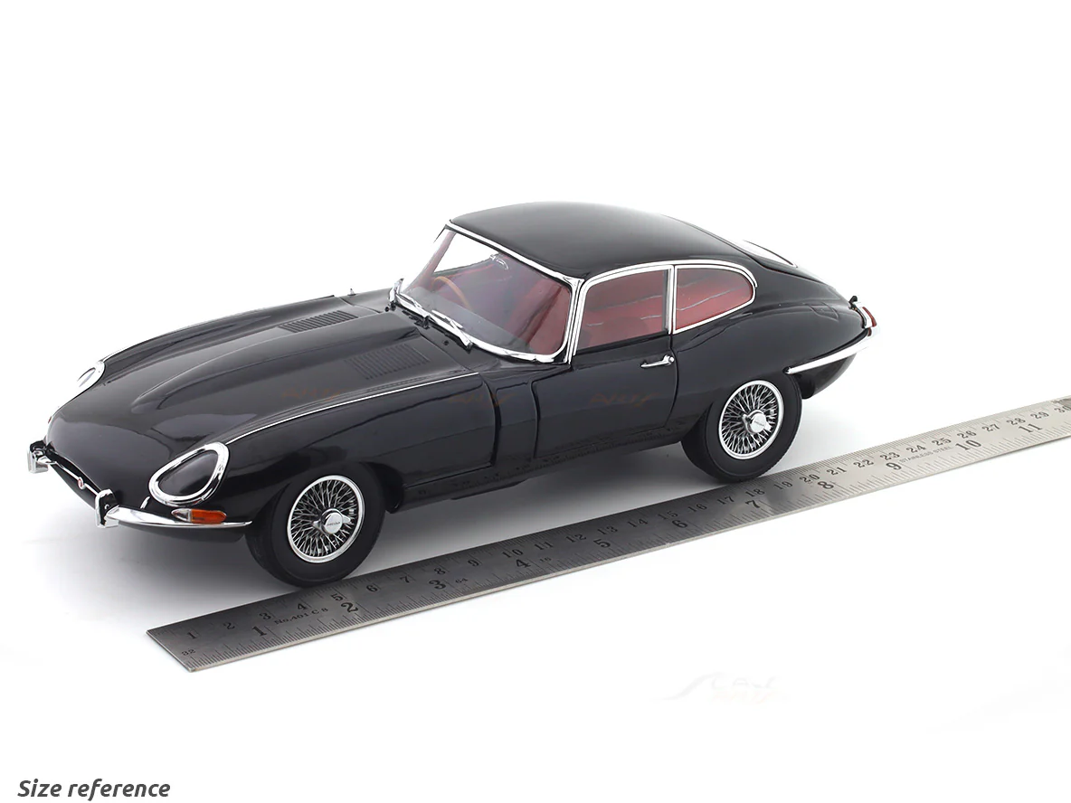 1961 Jaguar E Type Coupe black 1:18 Kyosho licensed premium diecast scale model car collectible - Image 25