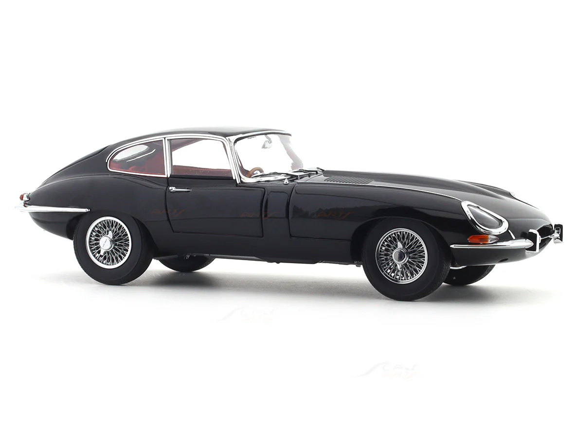 1961 Jaguar E Type Coupe black 1:18 Kyosho licensed premium diecast scale model car collectible - Image 6