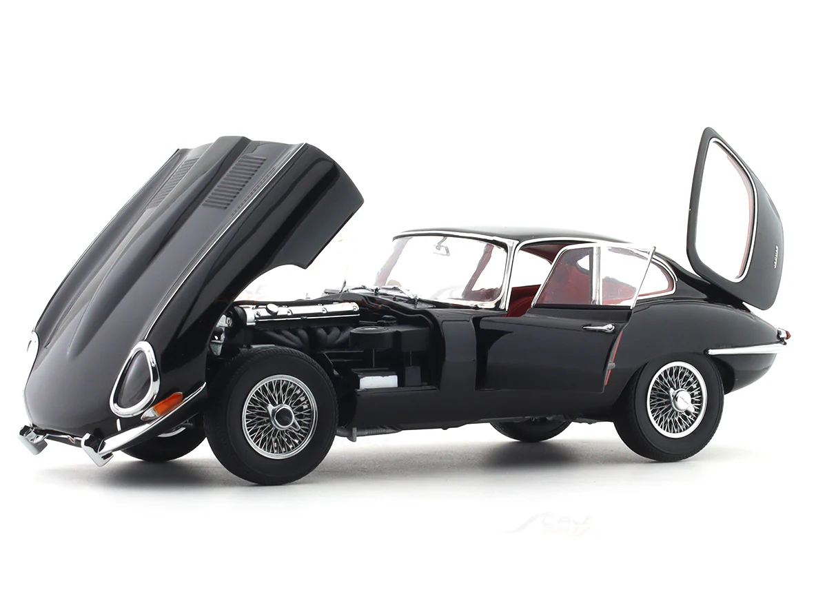 1961 Jaguar E Type Coupe black 1:18 Kyosho licensed premium diecast scale model car collectible - Image 7