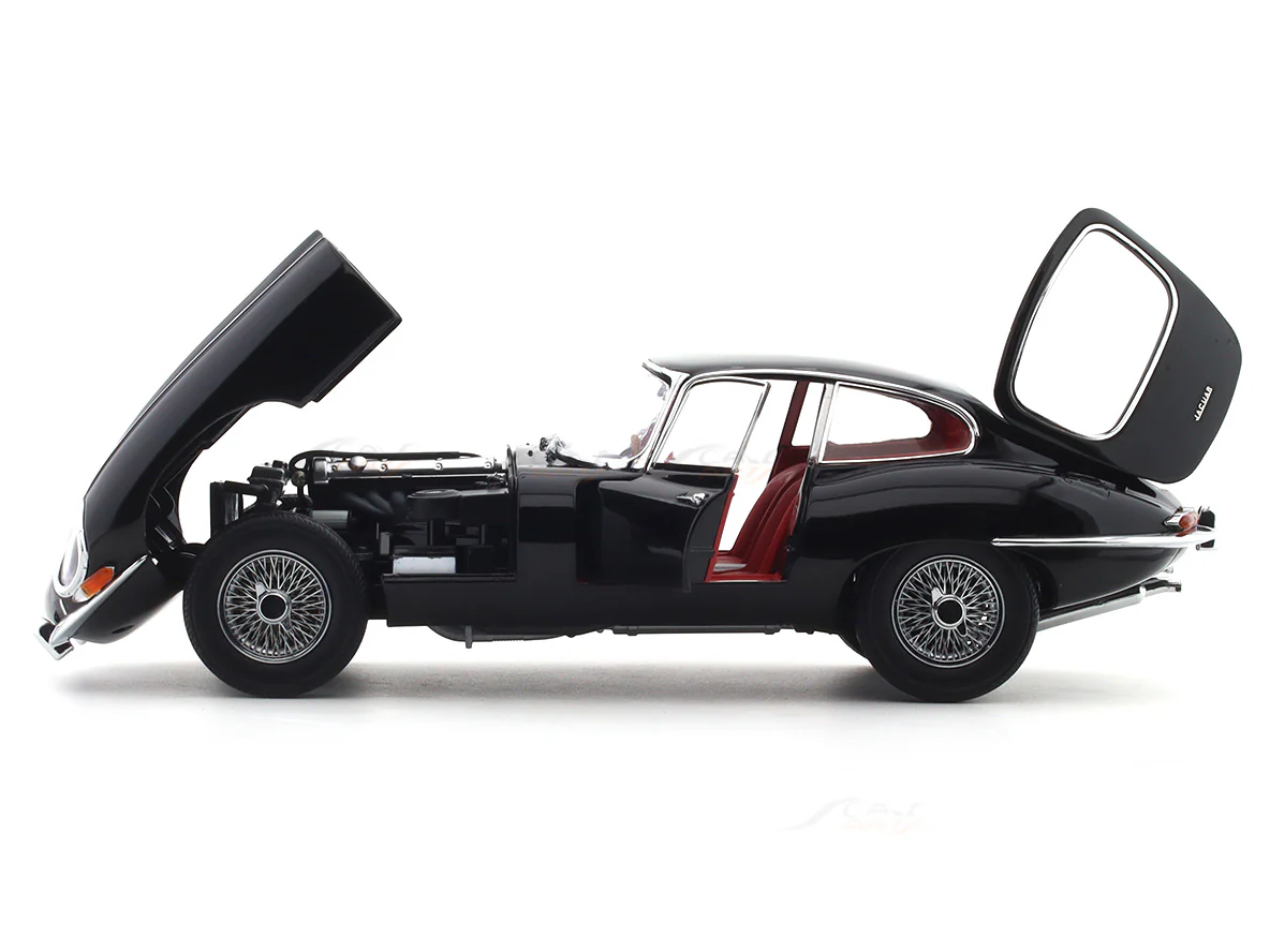 1961 Jaguar E Type Coupe black 1:18 Kyosho licensed premium diecast scale model car collectible - Image 8