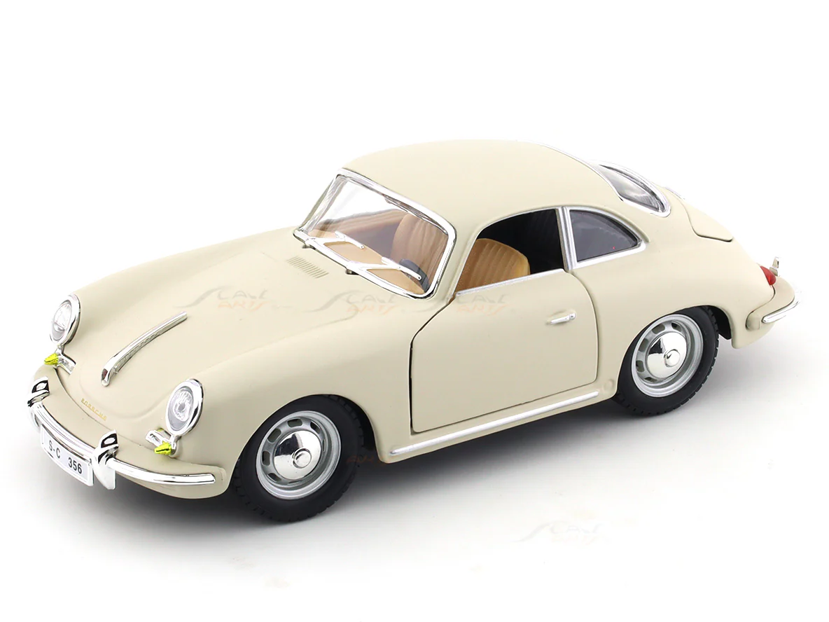 1961 Porsche 356B Coupe 1:24 Bburago licensed diecast Scale Model car - Image 9