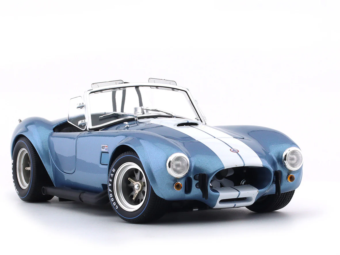 1962 Shelby Cobra 427 S/C Spider light blue 1:18 Kyosho diecast scale model car collectible - Image 7