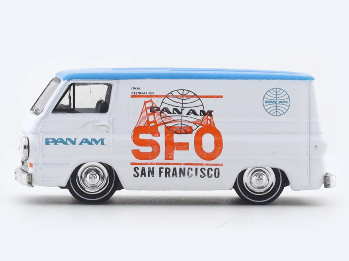 1964 Dodge A100 Panel Van PanAm 1:64 M2 Machines licensed diecast scale model car 32600-79 - Image 2