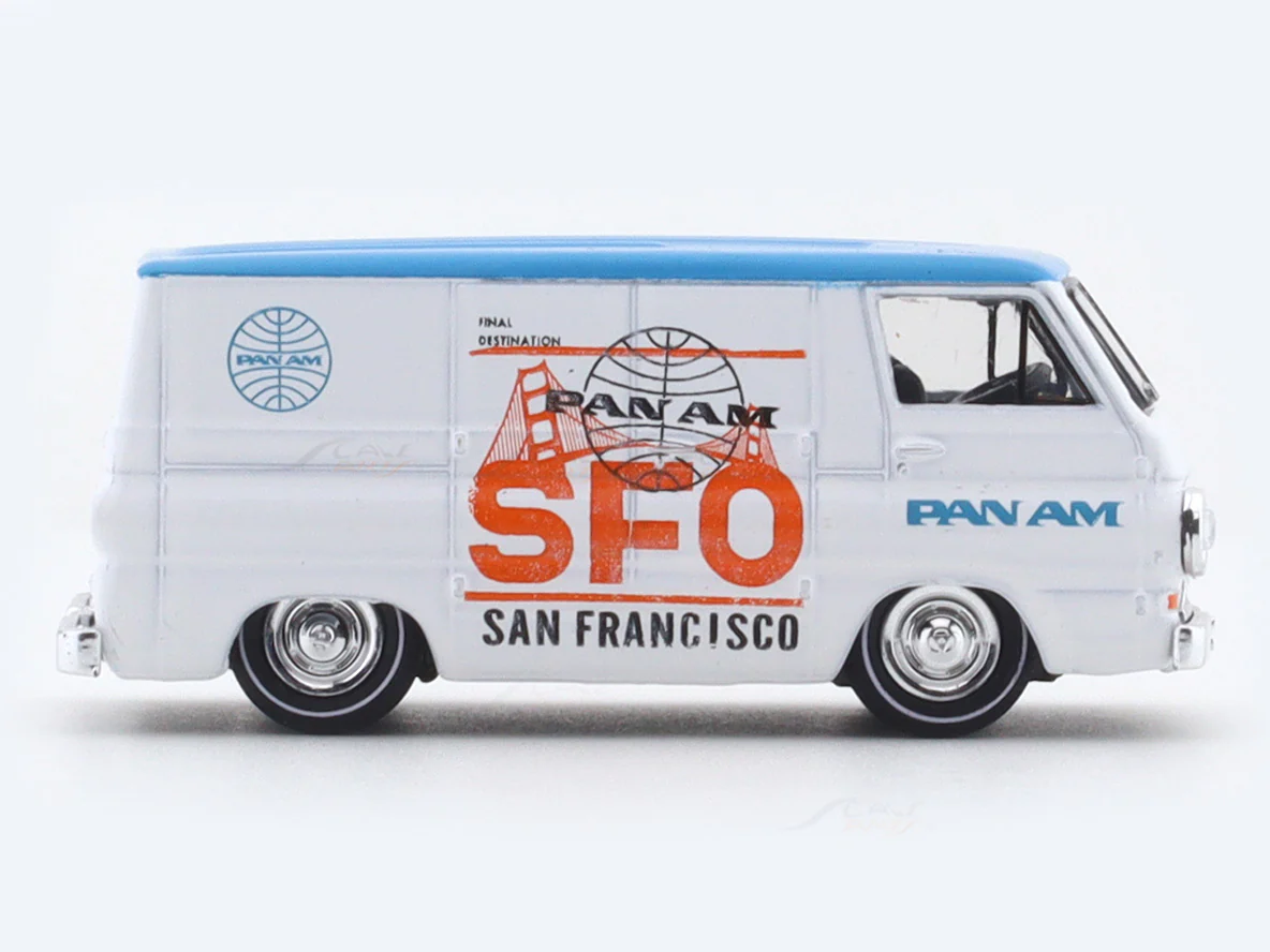 1964 Dodge A100 Panel Van PanAm 1:64 M2 Machines licensed diecast scale model car 32600-79 - Image 5