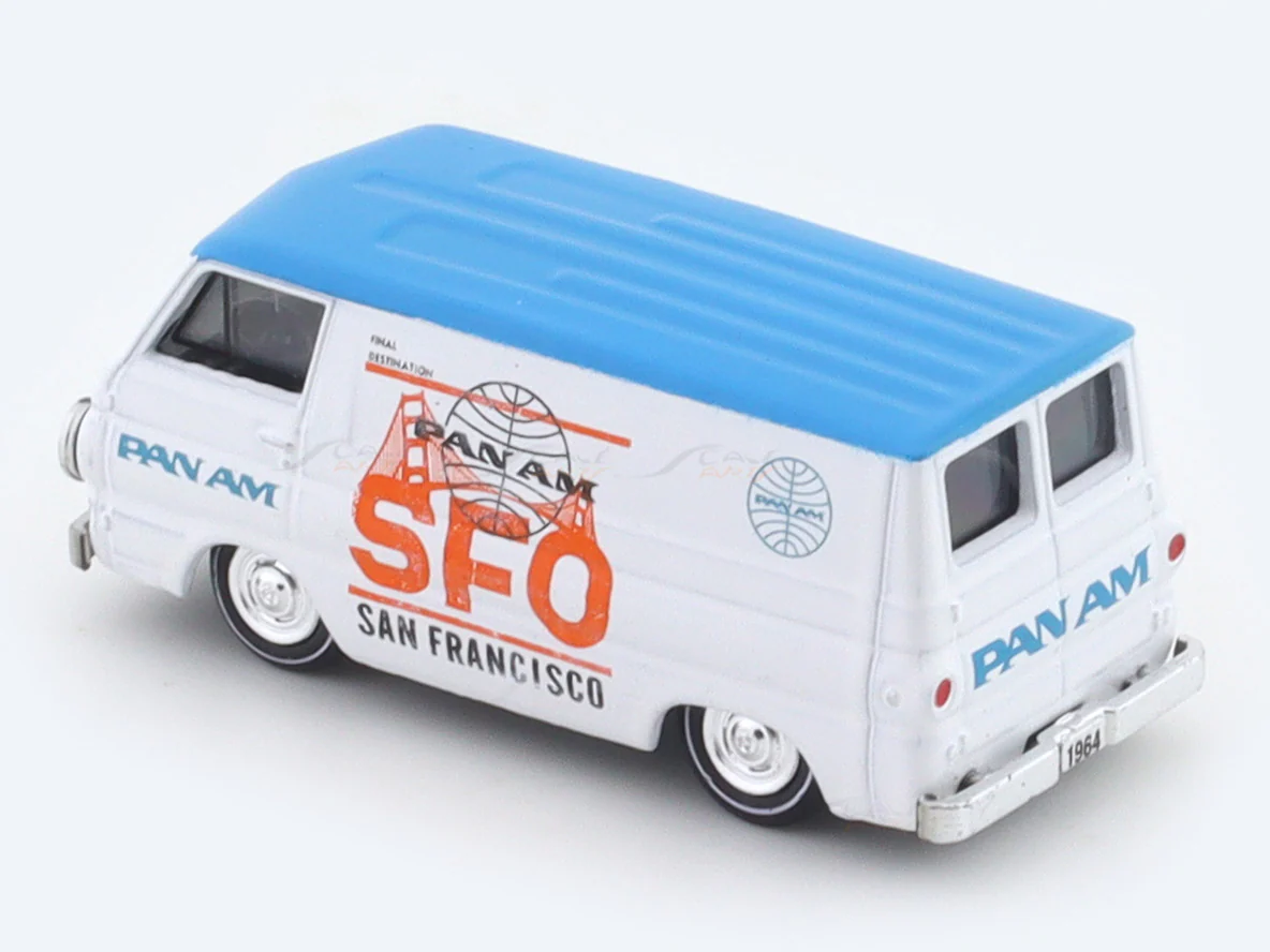 1964 Dodge A100 Panel Van PanAm 1:64 M2 Machines licensed diecast scale model car 32600-79 - Image 8