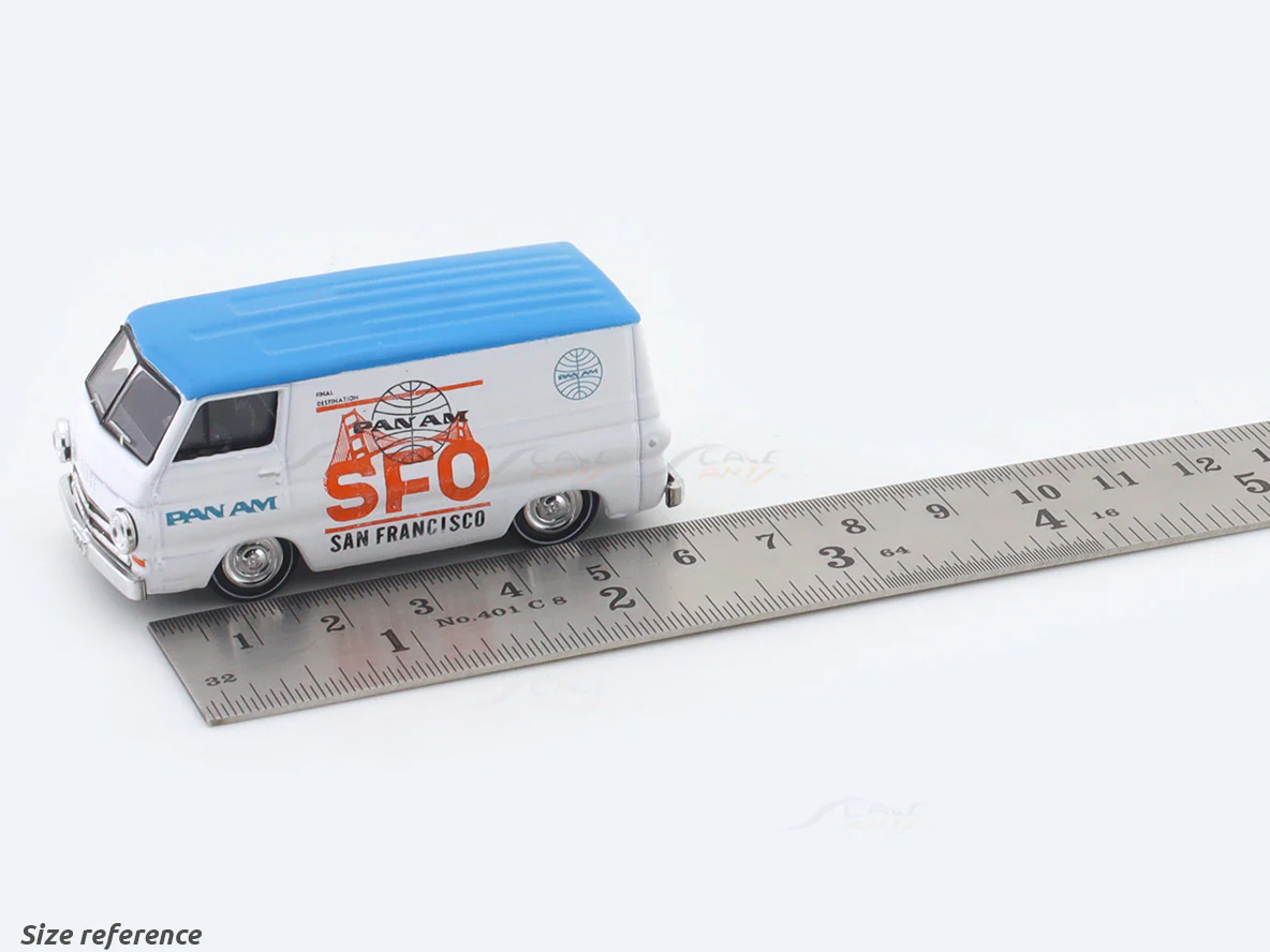 1964 Dodge A100 Panel Van PanAm 1:64 M2 Machines licensed diecast scale model car 32600-79 - Image 9