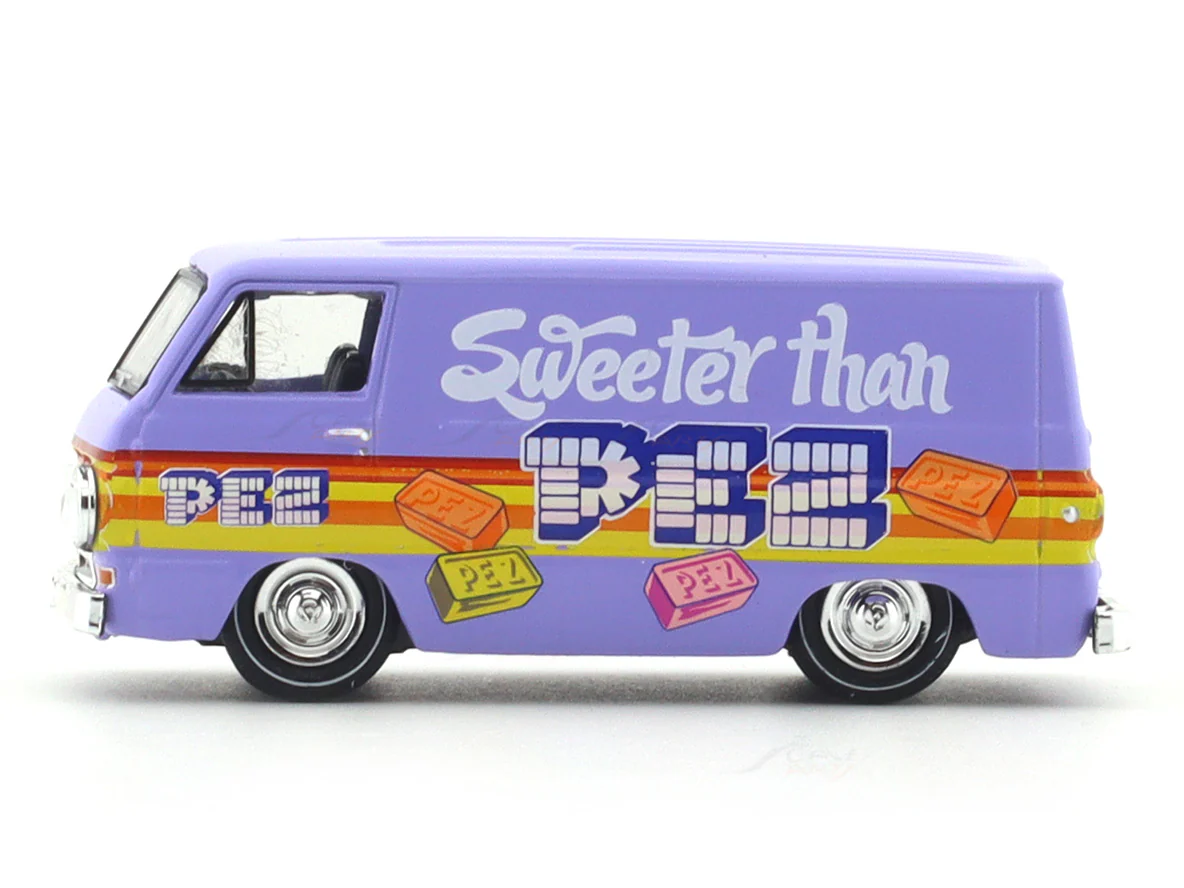 1964 Dodge A100 Panel Van PEZ 1:64 M2 Machines licensed diecast scale model car 32600-84 - Image 2
