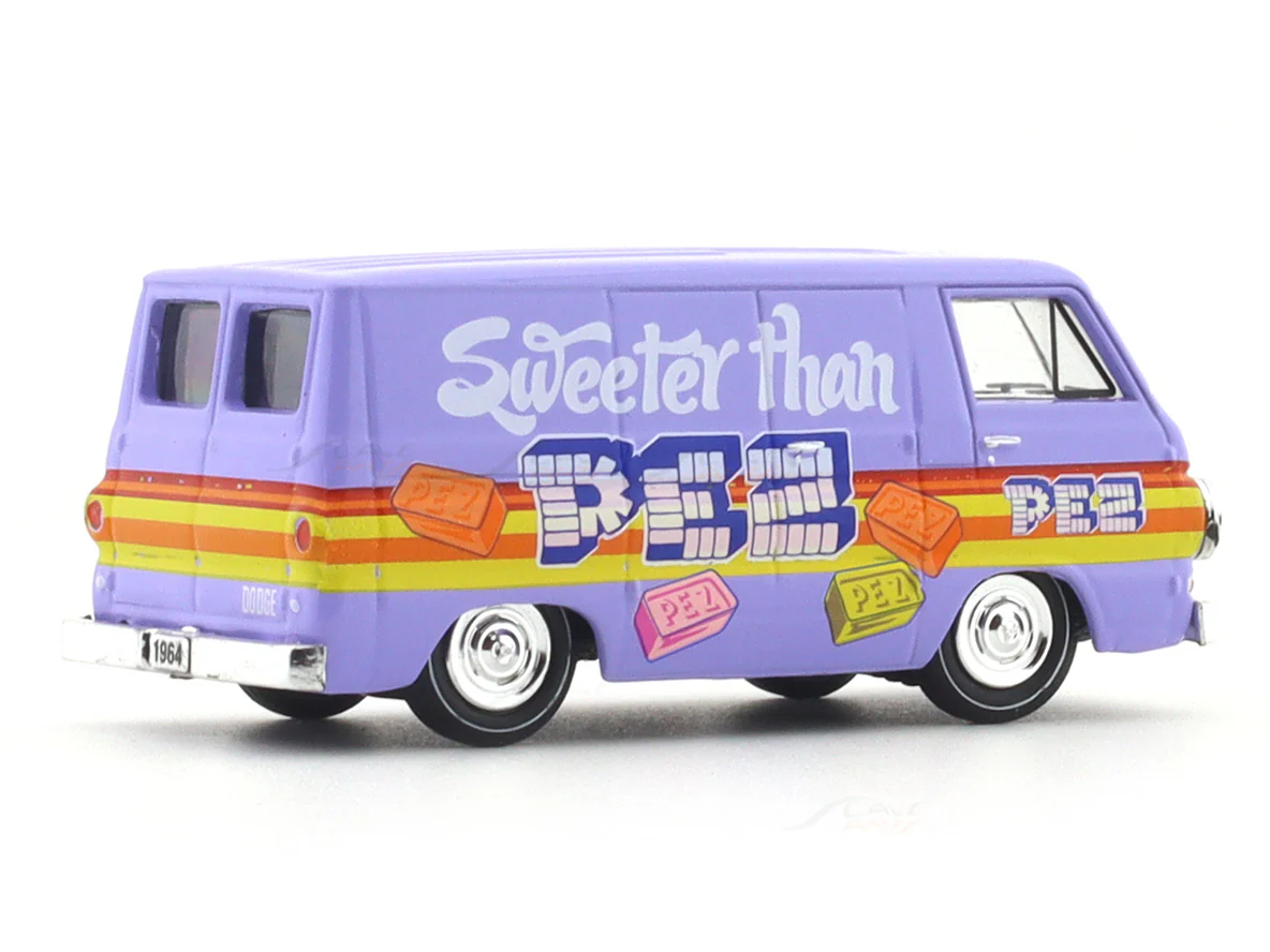 1964 Dodge A100 Panel Van PEZ 1:64 M2 Machines licensed diecast scale model car 32600-84 - Image 4
