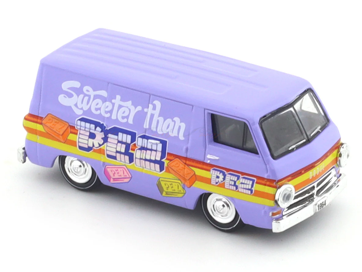 1964 Dodge A100 Panel Van PEZ 1:64 M2 Machines licensed diecast scale model car 32600-84 - Image 7