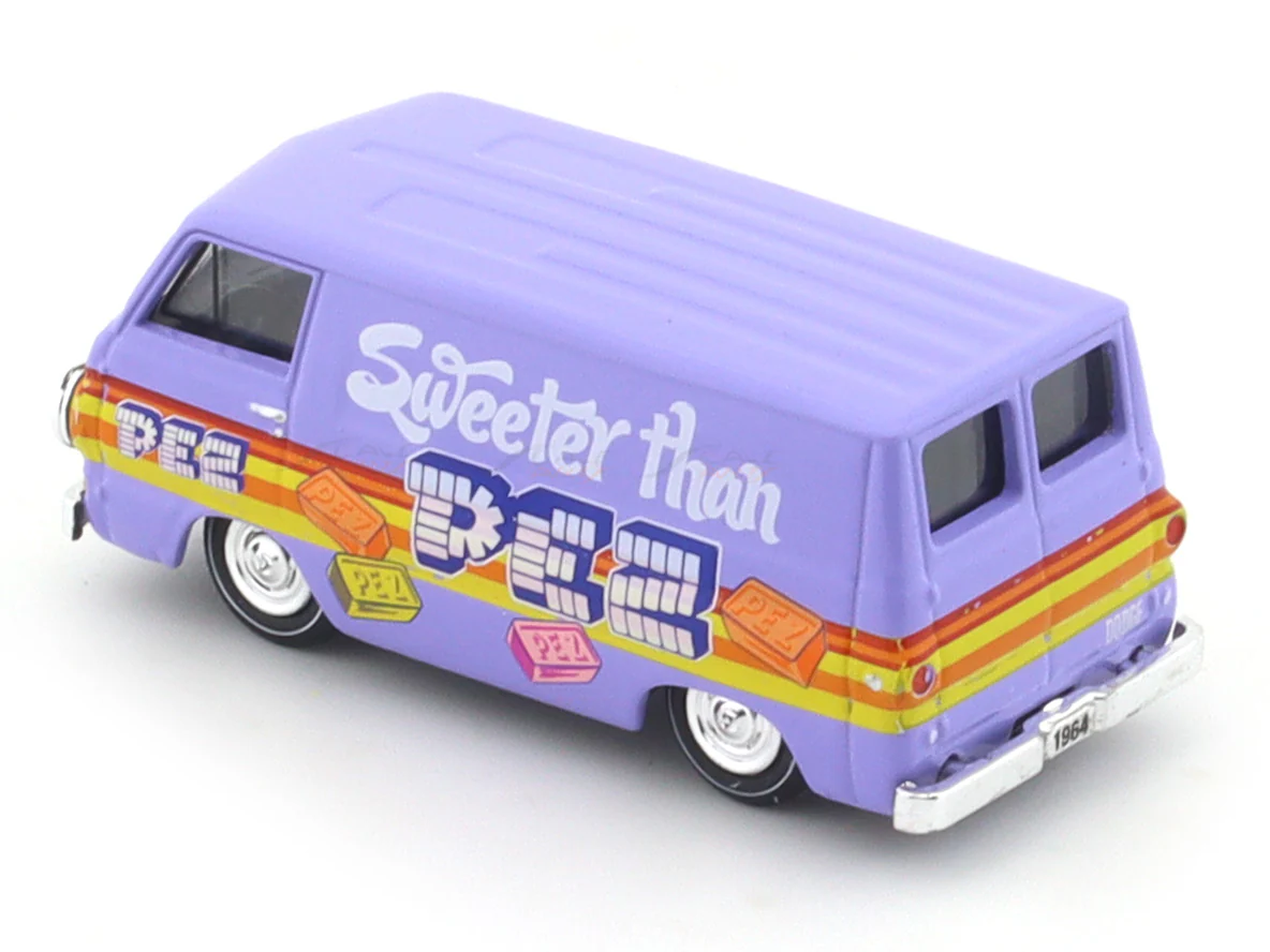 1964 Dodge A100 Panel Van PEZ 1:64 M2 Machines licensed diecast scale model car 32600-84 - Image 8