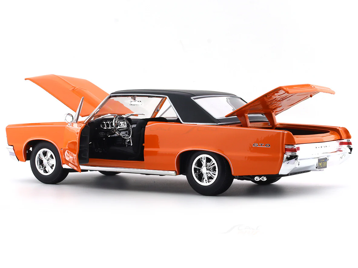 1965 Pontiac GTO Hurst Edition orange 1:18 Maisto diecast Scale Model car - Image 9