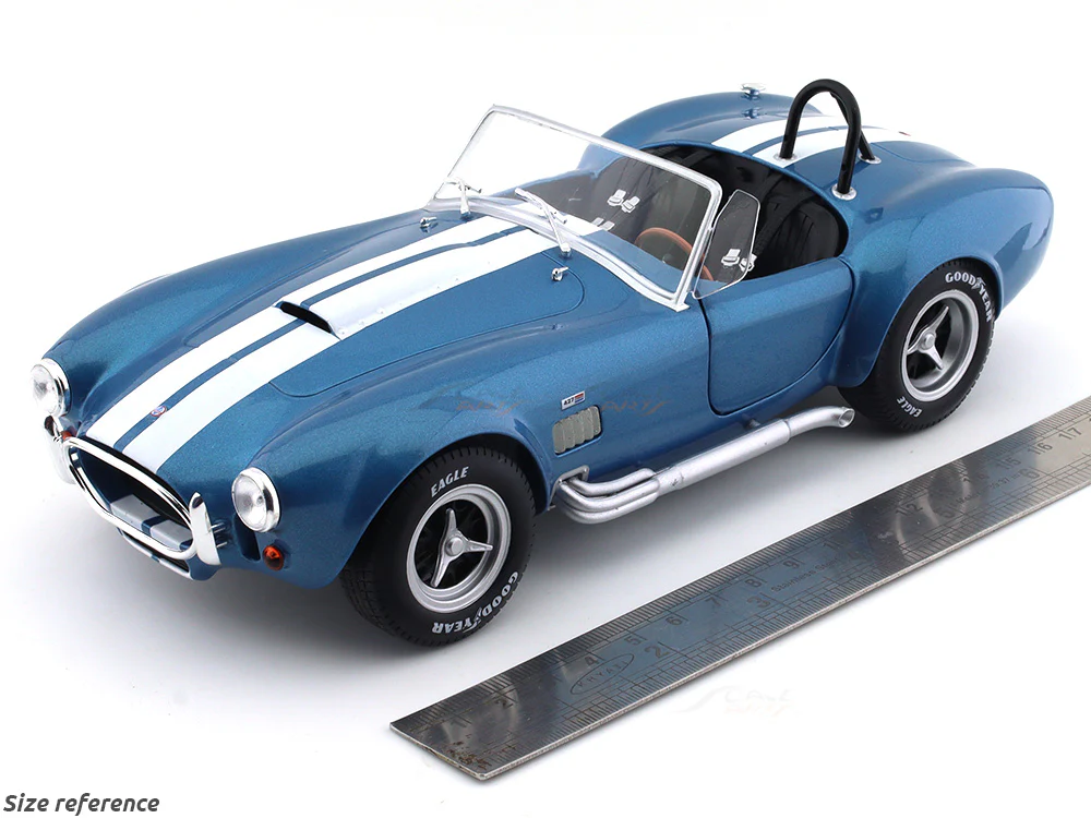 1965 Shelby Cobra 427 S/C blue 1:18 Solido diecast Scale Model collectible - Image 17