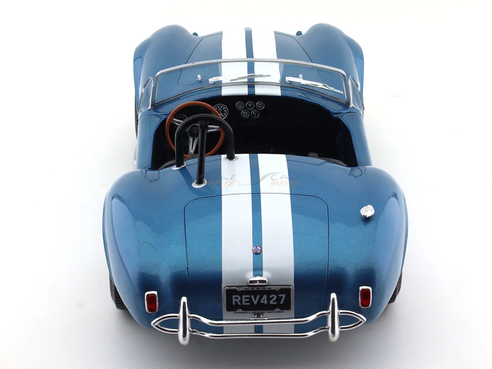 1965 Shelby Cobra 427 S/C blue 1:18 Solido diecast Scale Model collectible - Image 18