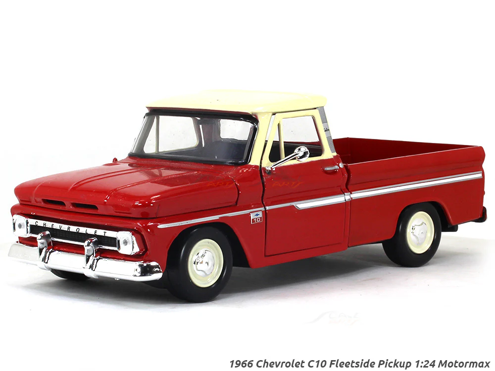 1966 Chevrolet C10 Fleetside Pickup 1:24 Motormax diecast scale model