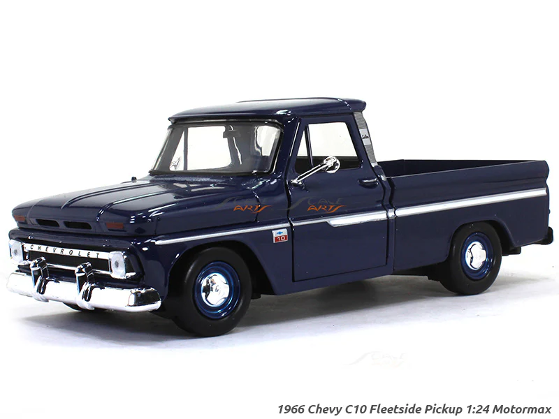 1966 Chevy C10 Fleetside Pickup 1:24 Motormax diecast scale model car