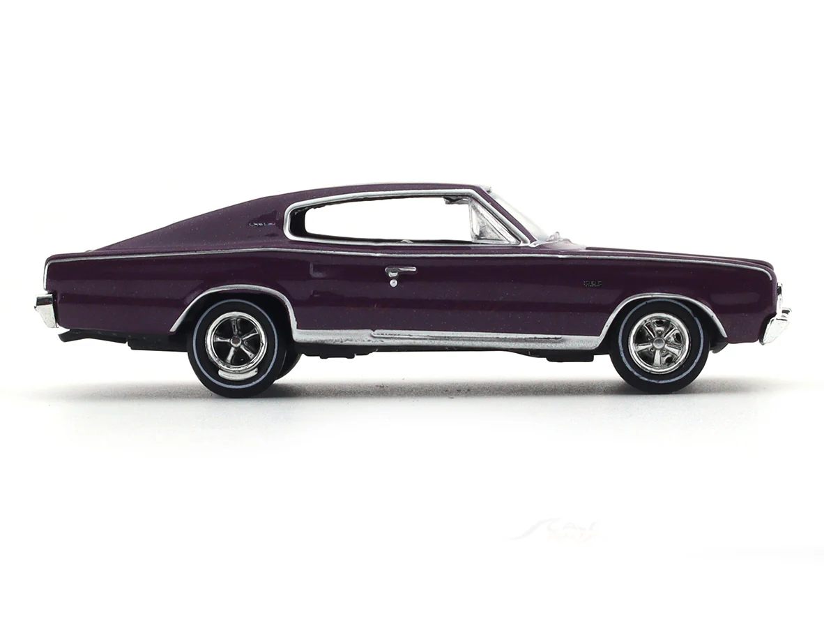 1966 Dodge Charger 383 Purple 1:64 M2 Machines diecast scale model collectible - Image 5