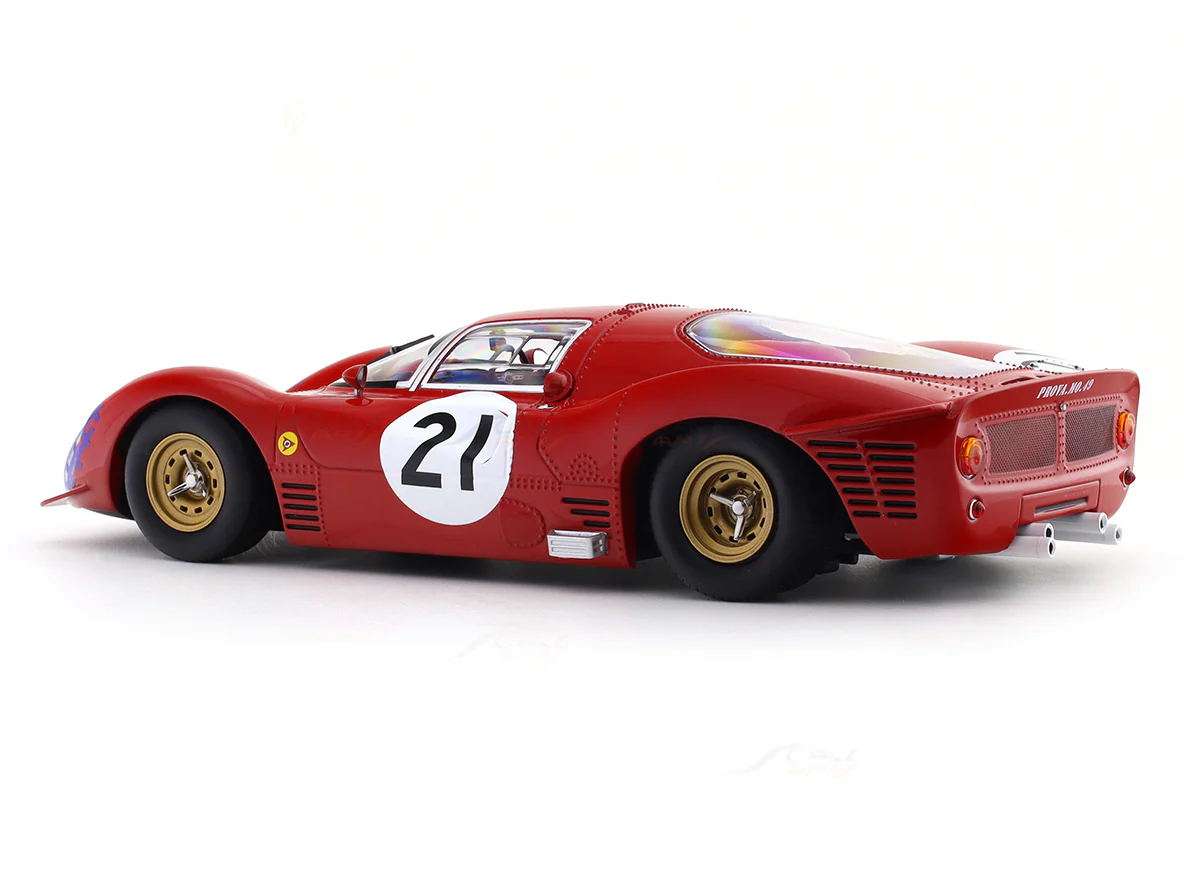1966 Ferrari 330 P3 Coupe No.21 1:18 Werk83 diecast scale model car collectible - Image 3