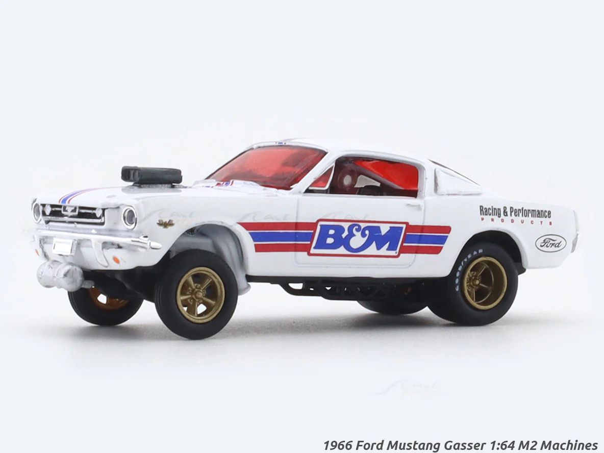 1966 Ford Mustang Gasser BnM 1:64 M2 Machines licensed diecast scale model car 32500-97