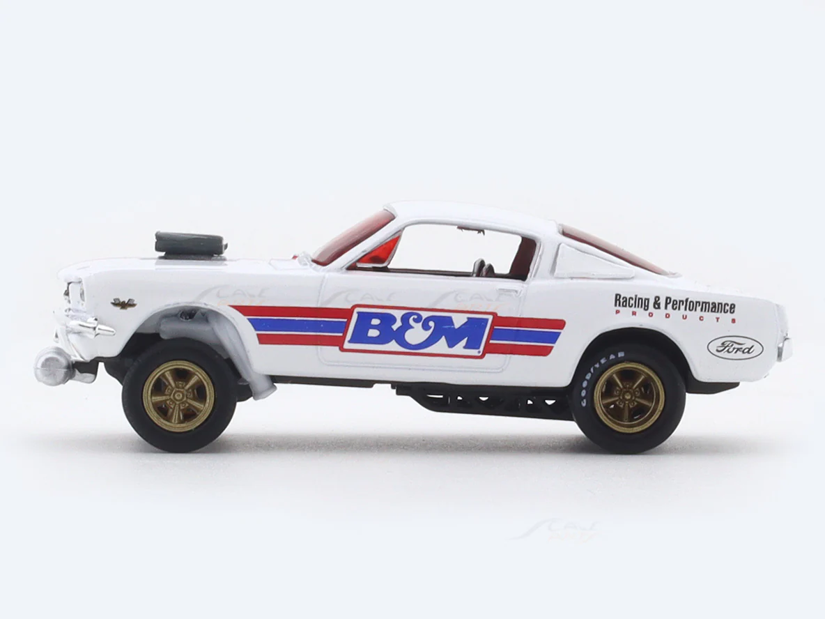 1966 Ford Mustang Gasser BnM 1:64 M2 Machines licensed diecast scale model car 32500-97 - Image 2