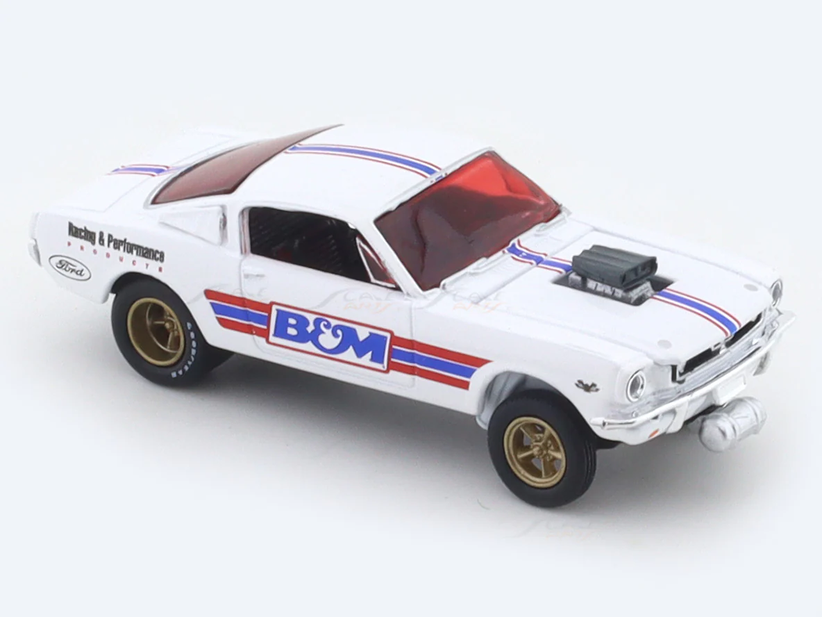 1966 Ford Mustang Gasser BnM 1:64 M2 Machines licensed diecast scale model car 32500-97 - Image 7