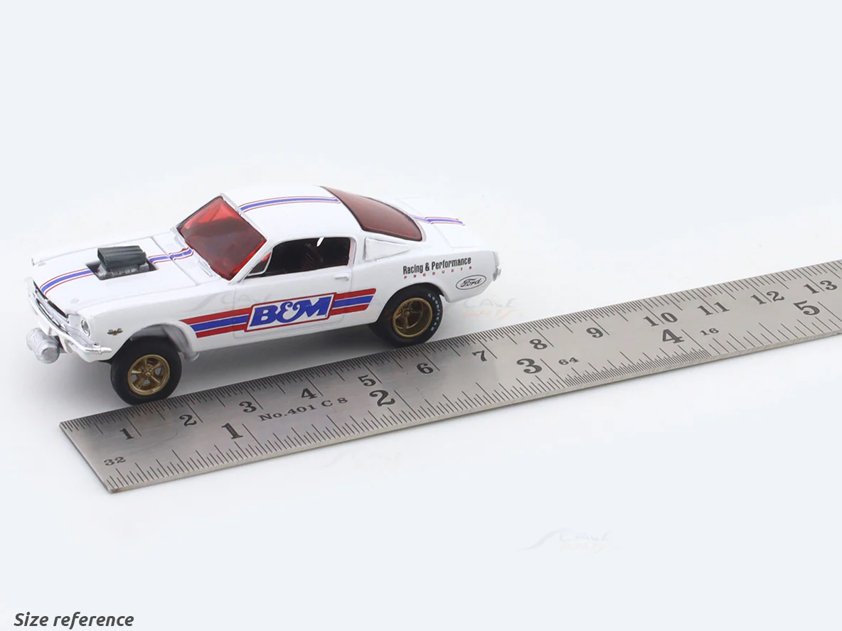 1966 Ford Mustang Gasser BnM 1:64 M2 Machines licensed diecast scale model car 32500-97 - Image 9