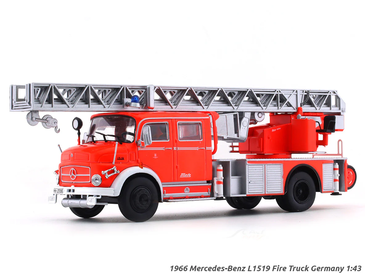 1966 Mercedes-Benz L1519 Fire Truck Germany 1:43 diecast scale model truck collectible