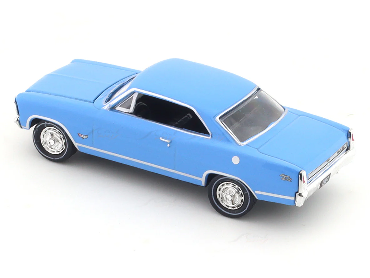1967 Chevrolet Nova SS blue 1:64 M2 Machines licensed diecast scale model car 11228-108 - Image 10