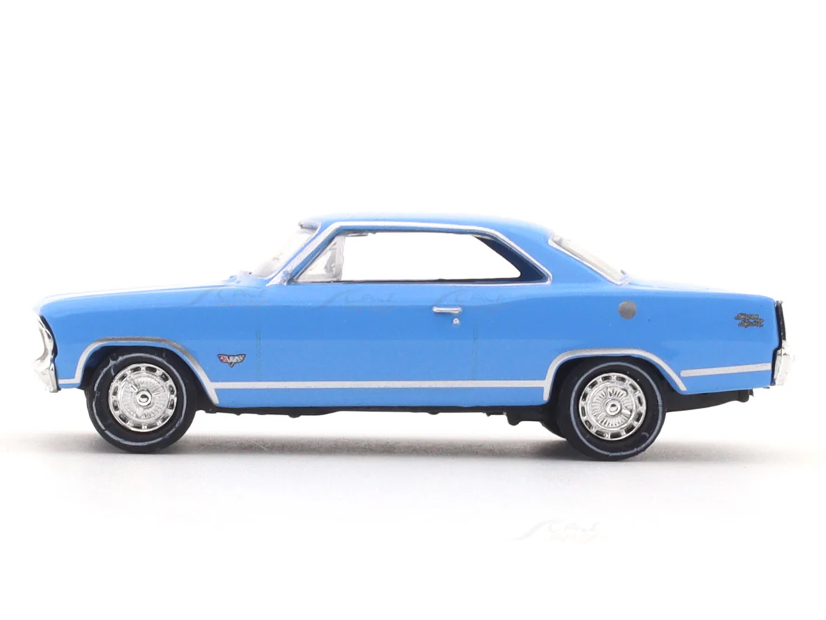 1967 Chevrolet Nova SS blue 1:64 M2 Machines licensed diecast scale model car 11228-108 - Image 2