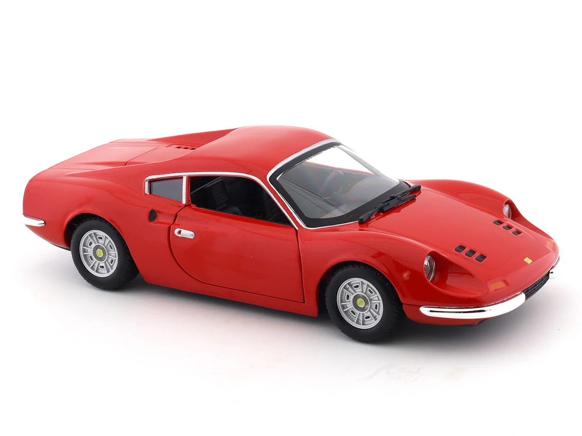1967 Ferrari Dino 206 red 1:24 diecast scale model truck collectible - Image 10