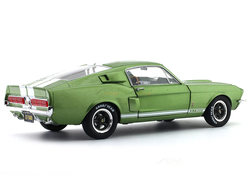 1967 Ford Mustang Shelby GT500 lime green 1:18 Solido diecast scale model - Image 4