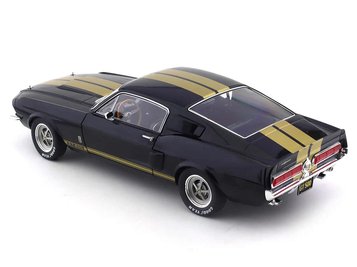1967 Ford Shelby Mustang GT500 black 1:18 Solido diecast Scale Model collectible - Image 15