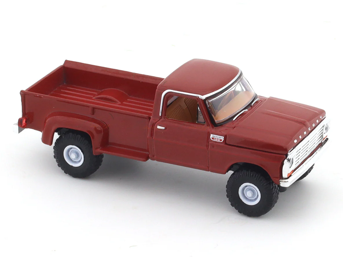 1967 Mercury M-100 Custom 4x4 red 1:64 M2 Machines licensed diecast scale model car 32500-95 - Image 11