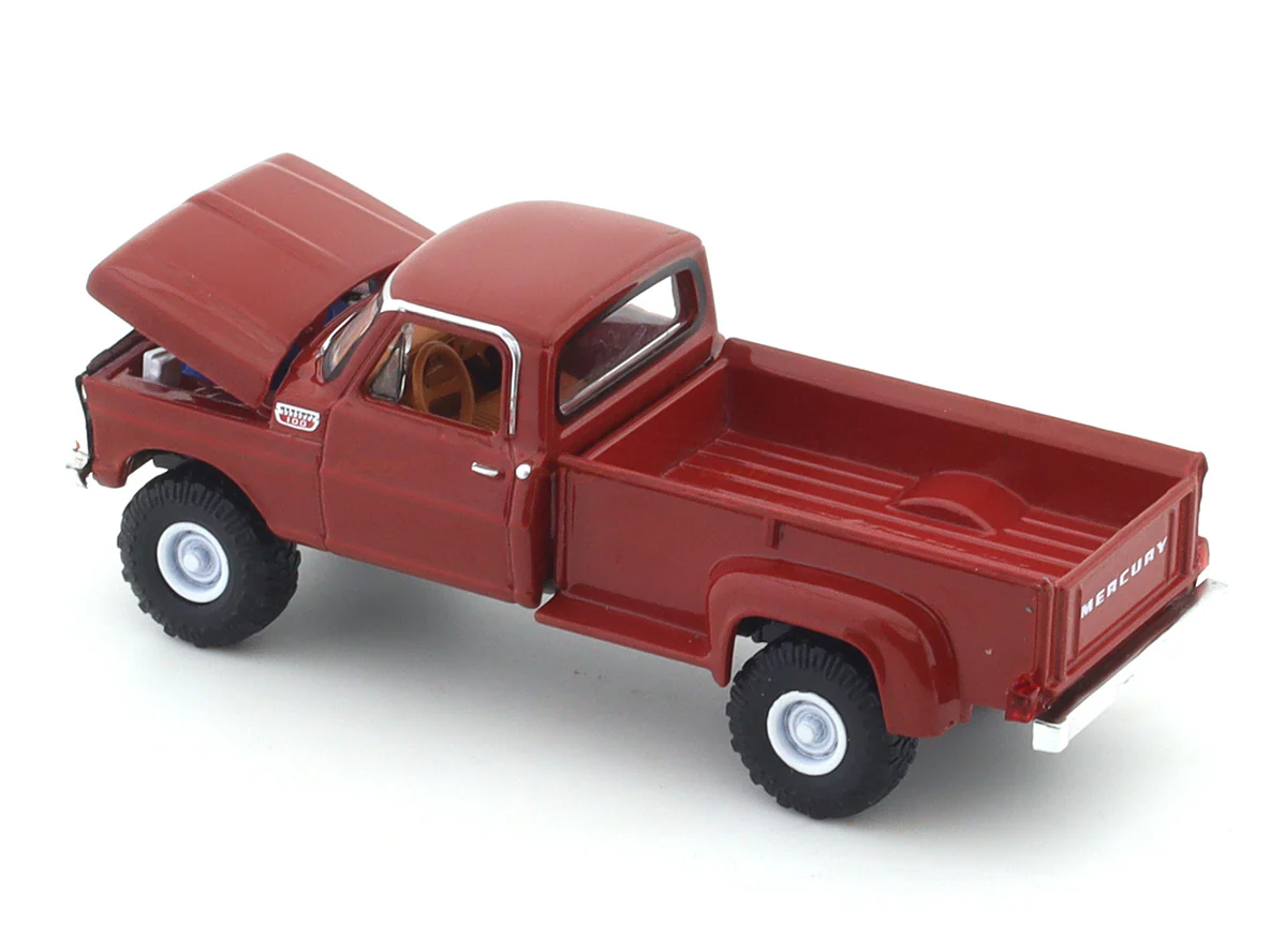 1967 Mercury M-100 Custom 4x4 red 1:64 M2 Machines licensed diecast scale model car 32500-95 - Image 12