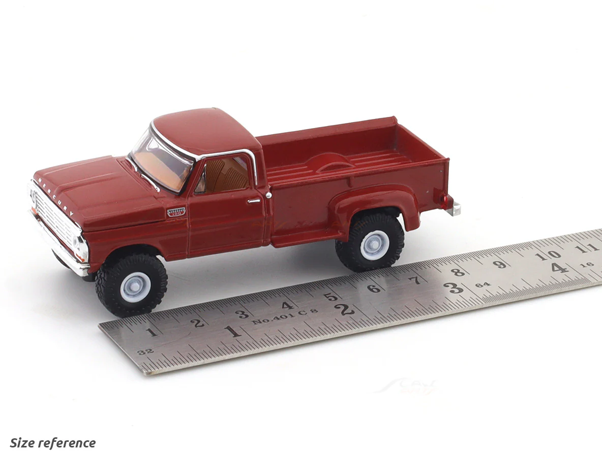 1967 Mercury M-100 Custom 4x4 red 1:64 M2 Machines licensed diecast scale model car 32500-95 - Image 13