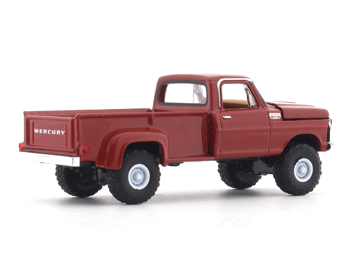 1967 Mercury M-100 Custom 4x4 red 1:64 M2 Machines licensed diecast scale model car 32500-95 - Image 4