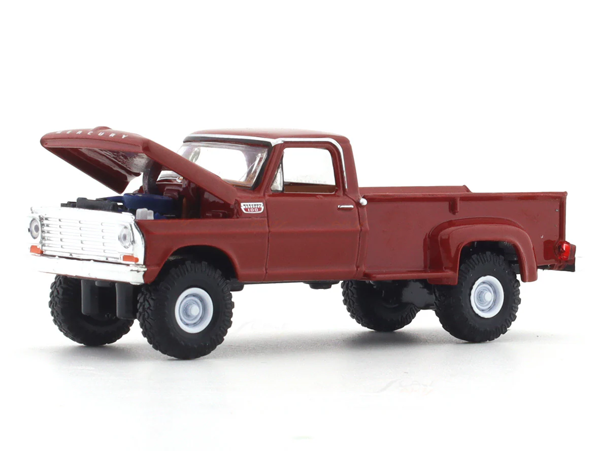 1967 Mercury M-100 Custom 4x4 red 1:64 M2 Machines licensed diecast scale model car 32500-95 - Image 7