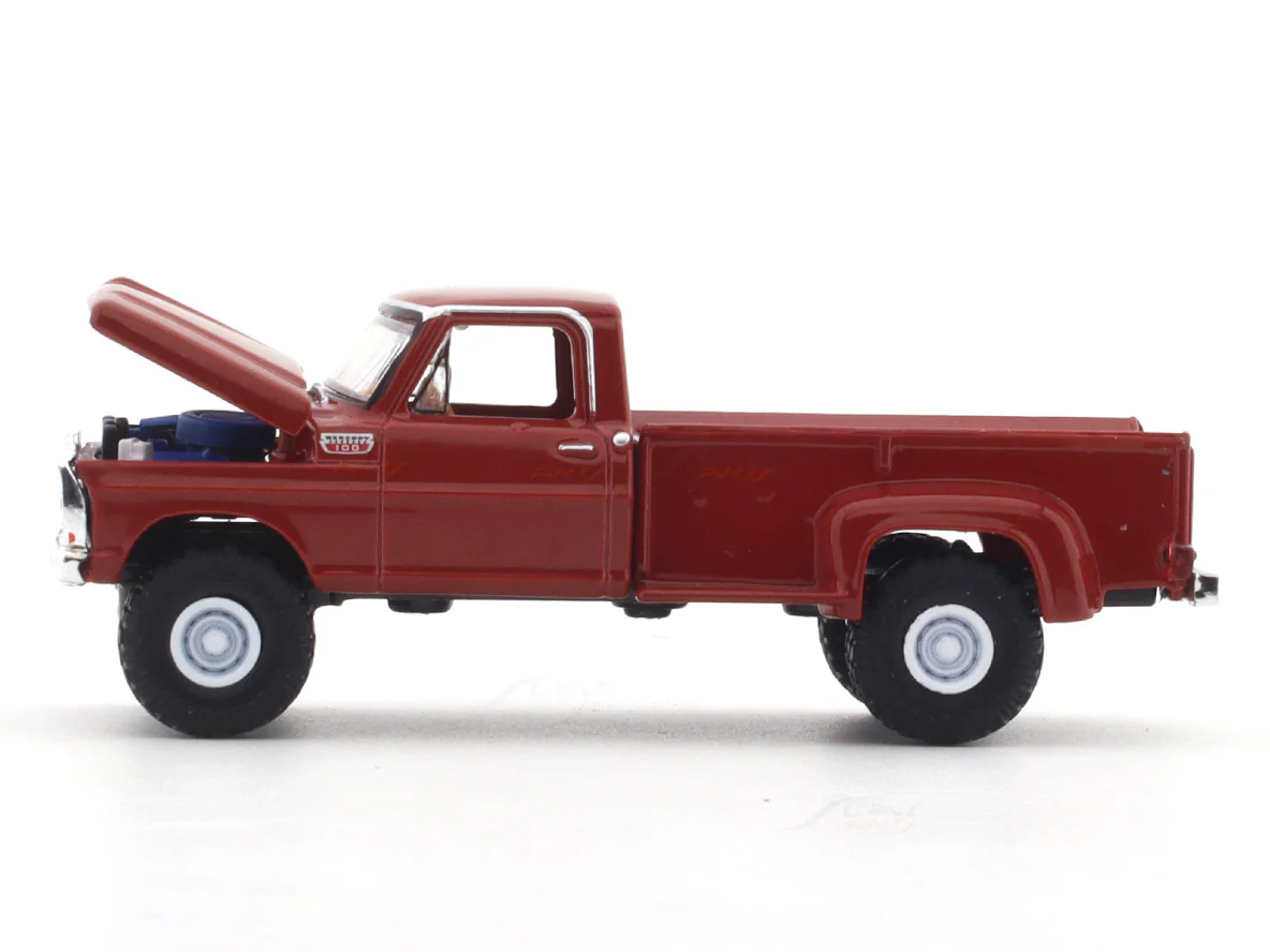 1967 Mercury M-100 Custom 4x4 red 1:64 M2 Machines licensed diecast scale model car 32500-95 - Image 8