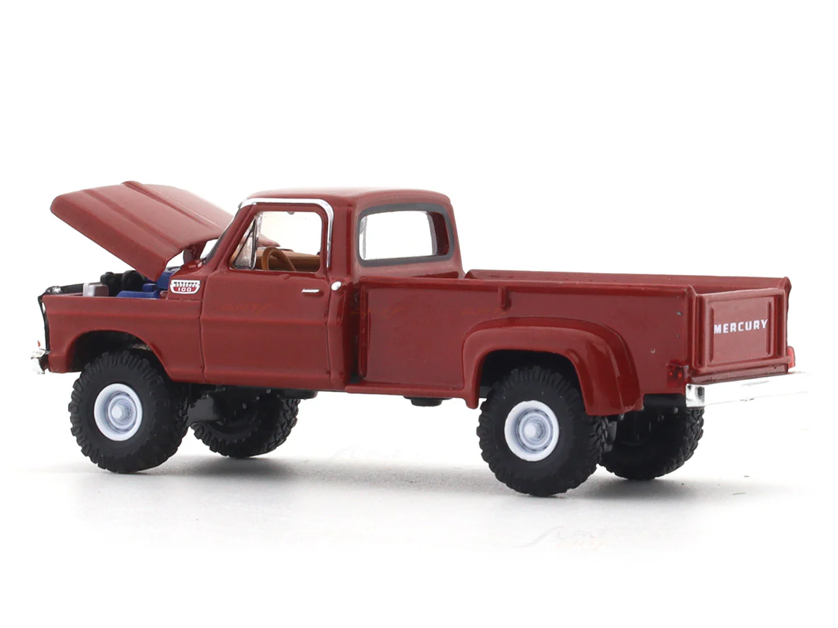 1967 Mercury M-100 Custom 4x4 red 1:64 M2 Machines licensed diecast scale model car 32500-95 - Image 9