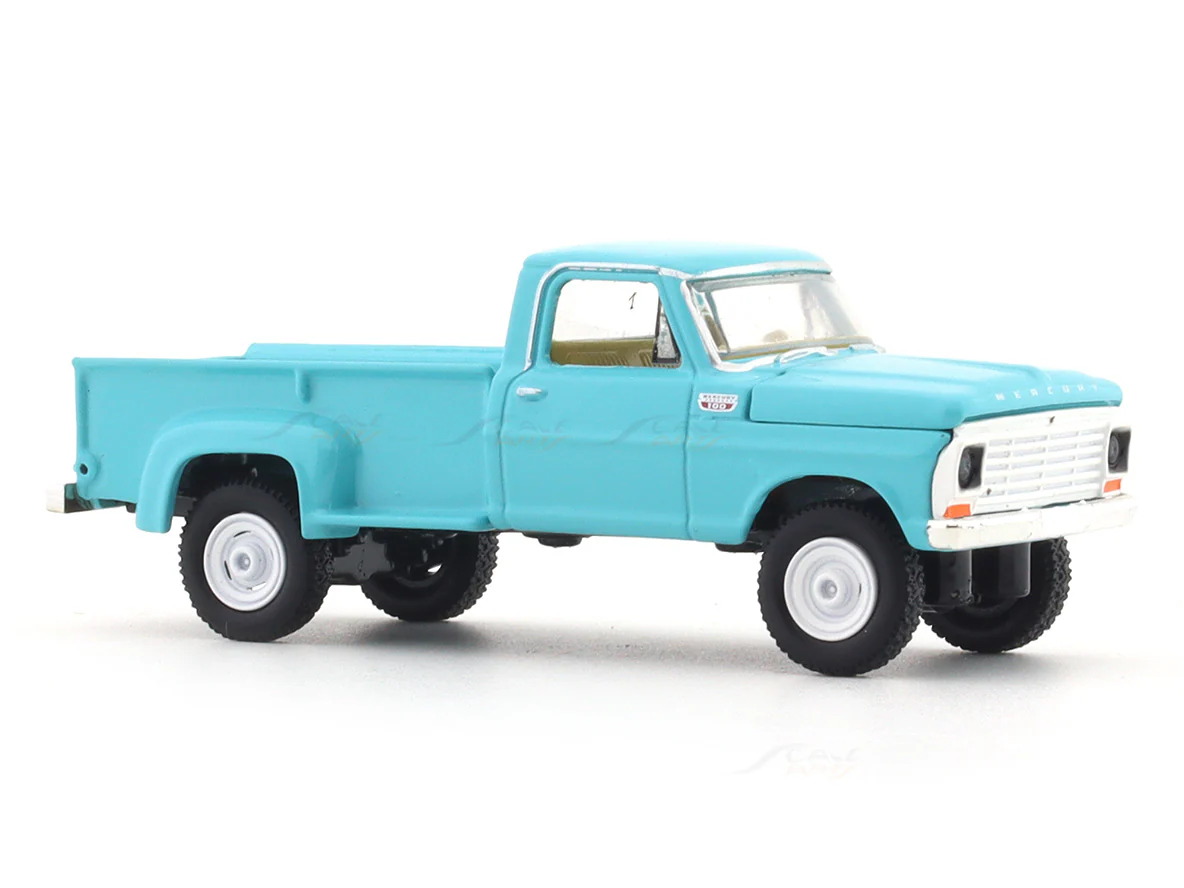 1967 Mercury M-100 Custom Cab blue 1:64 M2 Machines licensed diecast scale model car 32500-89 - Image 6