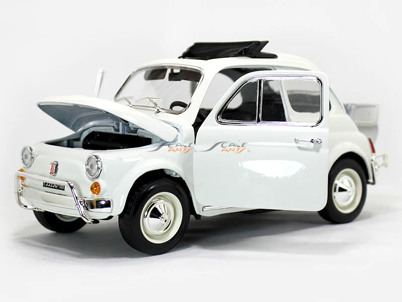 1968 Fiat 500L 1:18 Bburago diecast scale model car collectible - Image 4