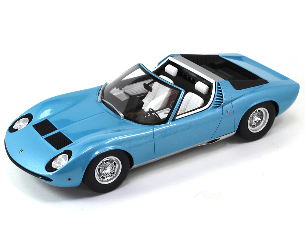 1968 Lamborghini Miura P400S Roadster 1:18 GT Spirit scale model car - Image 7
