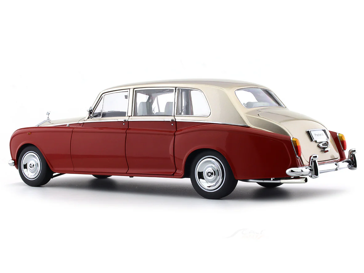 1968 Rolls-Royce Phantom VI Red / Beige 1:18 Kyosho licensed diecast scale model car collectible - Image 3