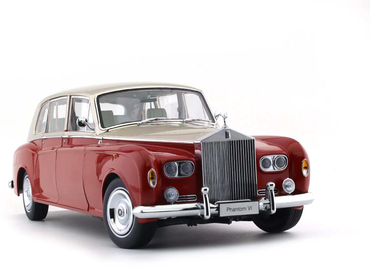 1968 Rolls-Royce Phantom VI Red / Beige 1:18 Kyosho licensed diecast scale model car collectible - Image 7