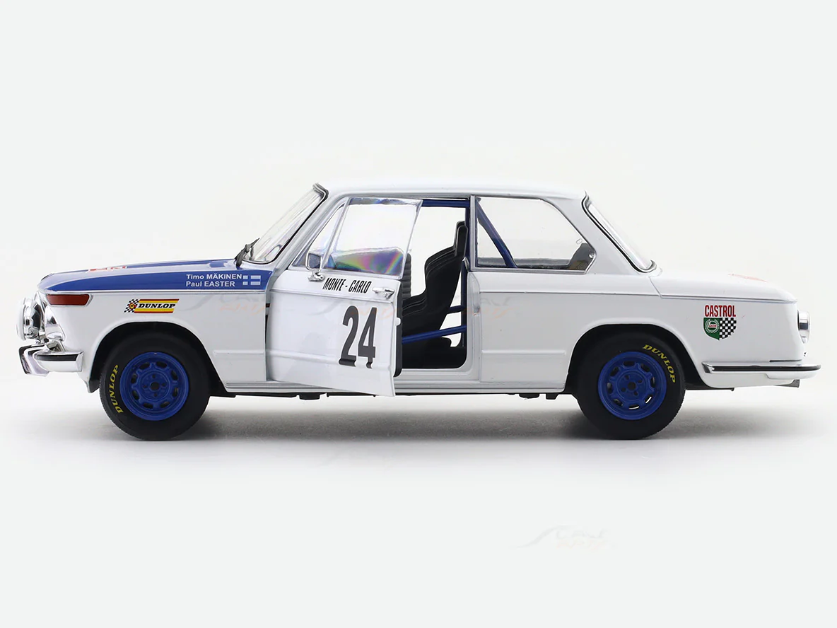 1969 BMW 2002 Tii No24 Rallye Monte Carlo 1:18 Solido Licensed Diecast Scale Model Car Collectible - Image 9