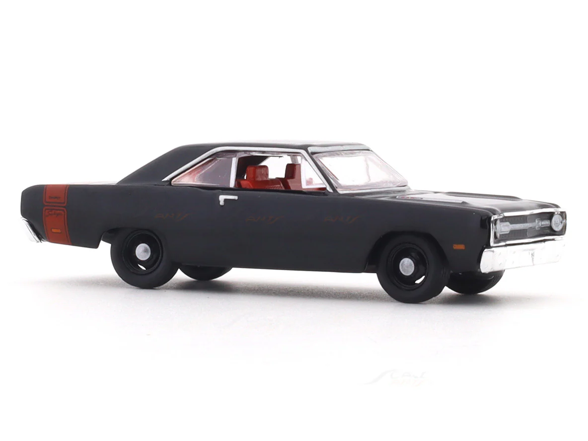 1969 Dodge Dart Swinger 340 black 1:64 M2 Machines licensed diecast scale model car 11228-111 - Image 6