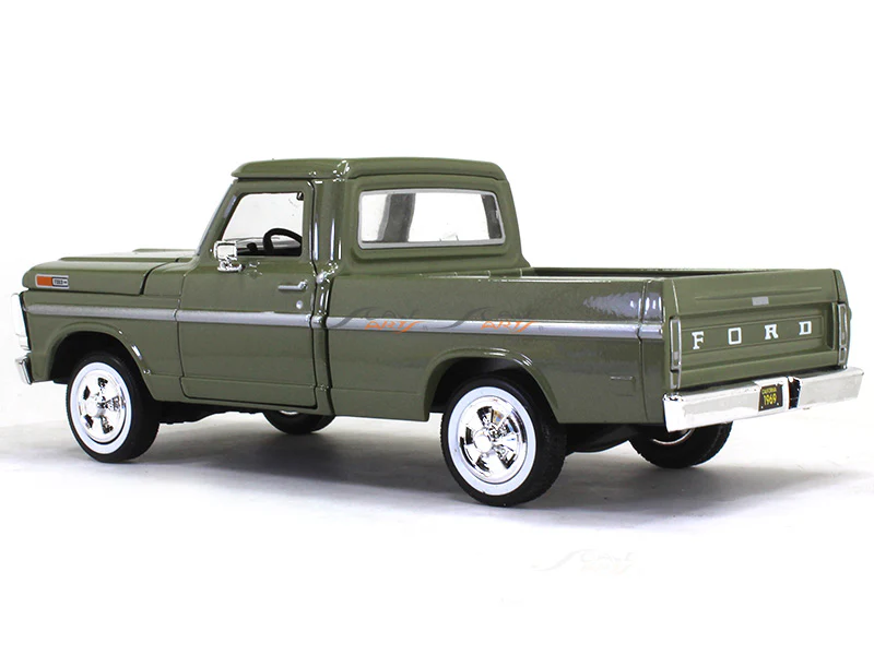 1969 Ford F-100 Pickup 1:24 Motormax diecast scale model car - Image 3